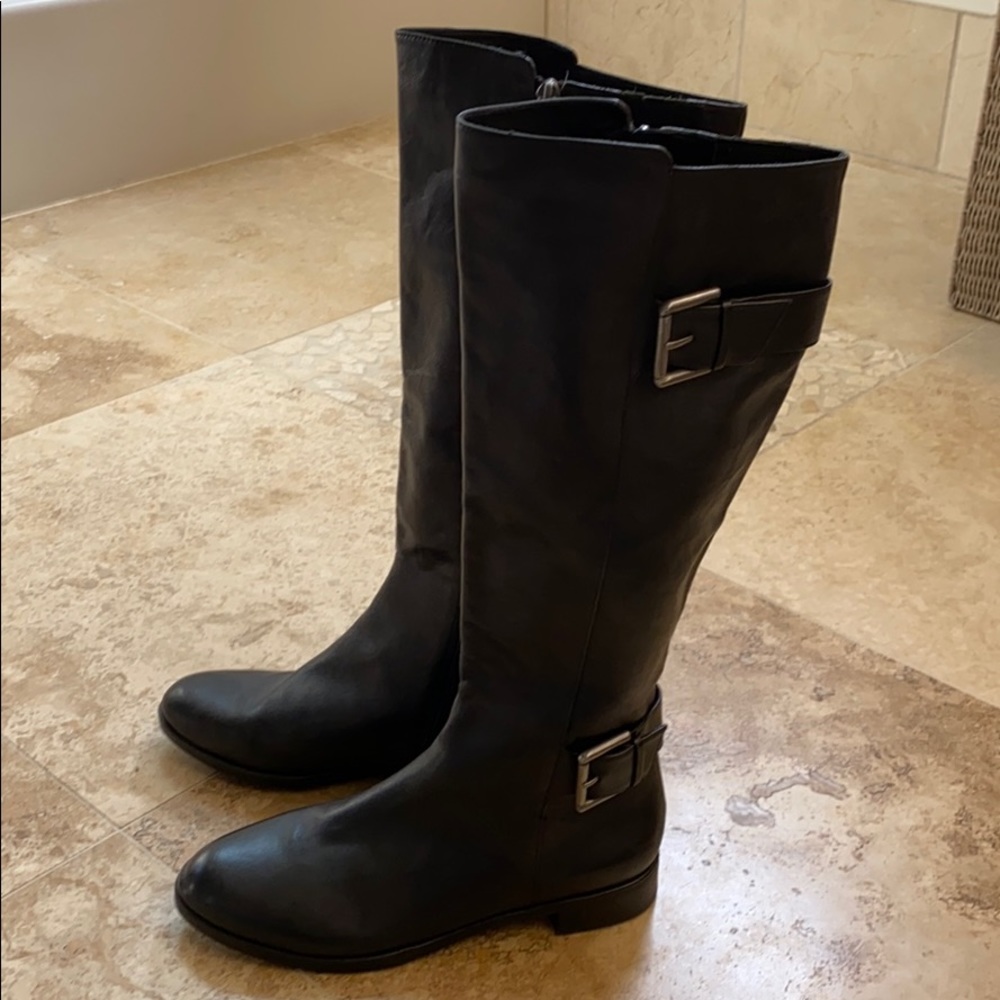 Via Spiga black riding style boots 7.5